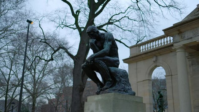 Statue of The Thinker in Philadelphia - travel photography
