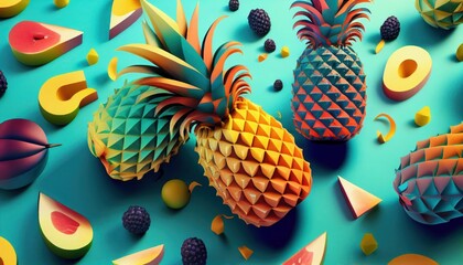 Fruit party colorful background. food and fruit concept.