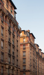 Fototapeta na wymiar Immeubles en briques, Paris, France