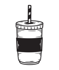 soda in take away pot