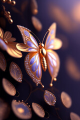 Stunning, bejeweled butterfly