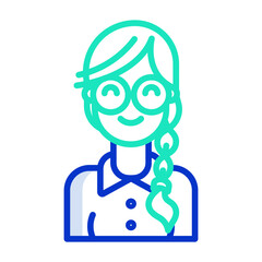 Fototapeta premium Girl avatar icon