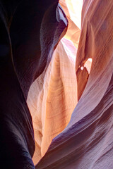 Colorful rock in Lower Antelope Canyon, Utah, USA