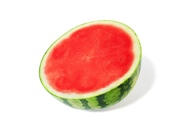 Fresh sliced watermelon on white background