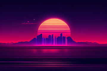 Obraz premium Vibrant Neon Cityscape Views | High-Quality Urban Nightlife Images for Your Creative Design Projects