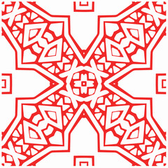 Abstraction art. Seamless vector background with repeat pattern.Oriental style damask floral tile modern lux fabric design textile swatch ladies dress, man shirt all over print block.