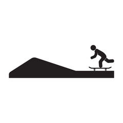 Skate board icon vector illustration design and background