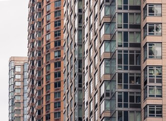 colorful office building facades