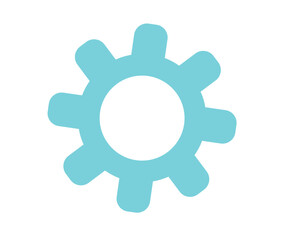Gear flat vector SVG icon