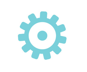Gear flat vector SVG icon