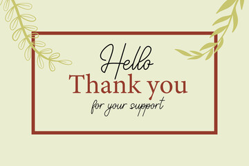 Thank you poster background.  Vector paper illustration.