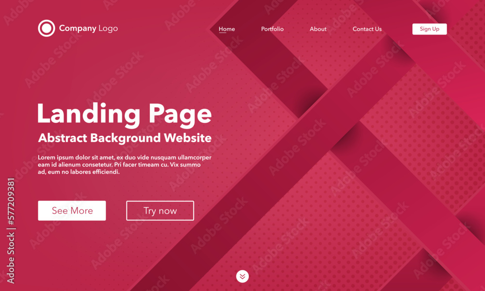 Wall mural gradient abstract line background. landing page. template for websites or app. modern color viva mag