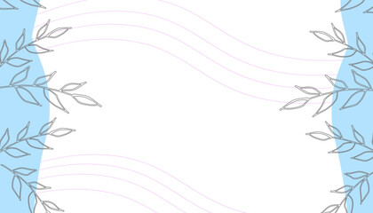 Spring bright abstract background for the banner. Flowers, plants. Space for text. Vector illustration.