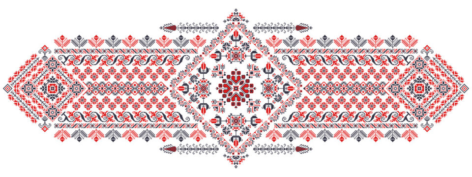 Romanian embroidery design element 9