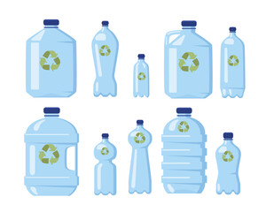 Botellas de plástico, diseño