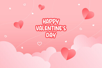 valentine's day background vector illustration