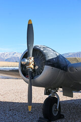 vintage military airplane	