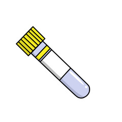 Blood collection tubes, color codes and order for draw. PNG illustration transparent.