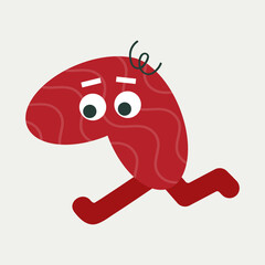 Cartoon character, abstract personage, mascot design, funny avatar, cute icon