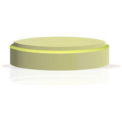 Gradient Green 3D Podium For Product Promotion