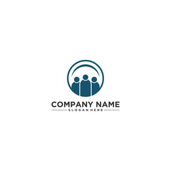 logo for a group or community in white background