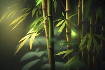 Obraz premium bamboo created using Generative AI Technology