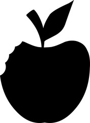 Apple Silhouette Vector Illustration