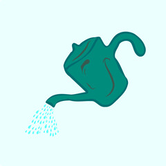 Handheld watering pot for gardening