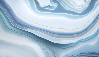 Subtle soft white and blue onyx gemstone texture. Generative AI illustration