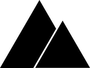 Vector mountain icon. Triangles. vector illustration..eps