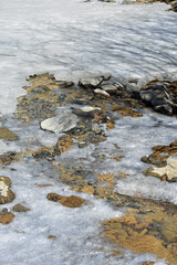 Frozen River Bed Grant Colorado in Winter