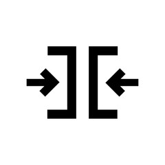  constraint icon illustration symbol simple design on white background..eps