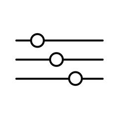 Filter control. Adjustment icon. vector illustration on white background..eps