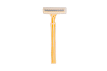 Disposable razors isolated on a white background. 