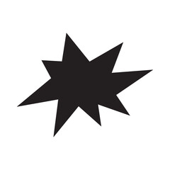 black star icon illustration