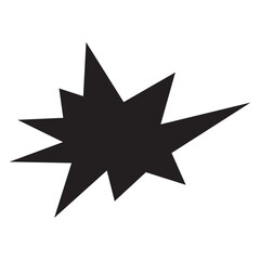 black star shape