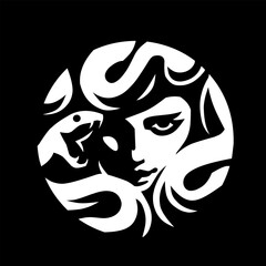 Illustration of a medusa icon © Arsastocker