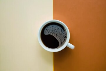 cup of coffee on the table