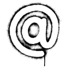 Spray Painted Graffiti at sign icon Word Sprayed isolated with a white background. graffiti at icon with over spray in black over white.