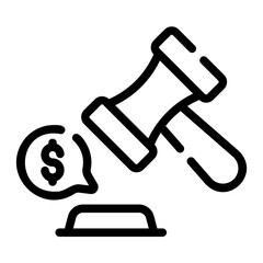 auction line icon