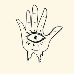 Flat and Fabulous 90s Inspired Vector Graphics Character Black and White