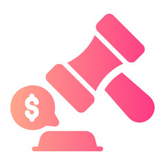 auction gradient icon