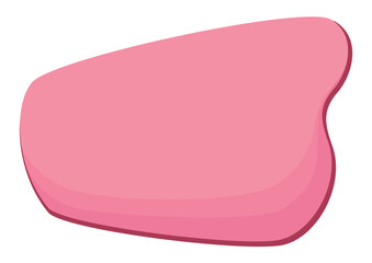 Retro and pink template with red frame over white background, Vector illustration