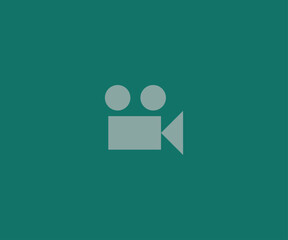 cinema video camera icon vector templet.