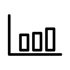 bar chart icon or logo isolated sign symbol vector illustration - high quality black style vector icons
