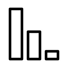 bar chart icon or logo isolated sign symbol vector illustration - high quality black style vector icons
