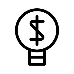 business ideas icon or logo isolated sign symbol vector illustration - high quality black style vector icons
