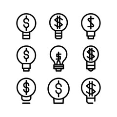 business ideas icon or logo isolated sign symbol vector illustration - high quality black style vector icons
