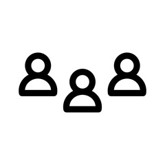 business team icon or logo isolated sign symbol vector illustration - high quality black style vector icons
