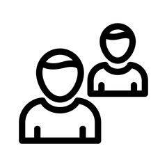 business team icon or logo isolated sign symbol vector illustration - high quality black style vector icons
